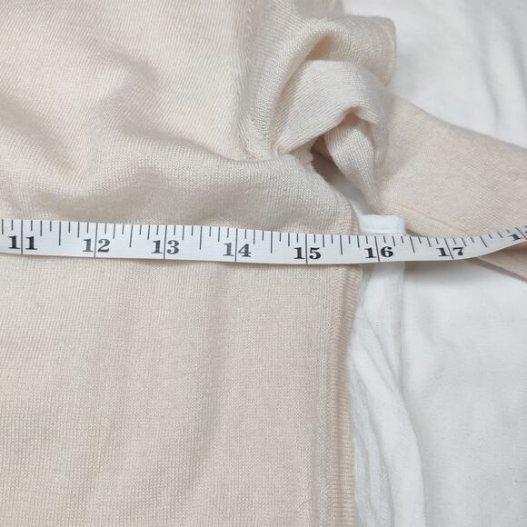 Club Monaco Blush Pink Lightweight Twofer Layered Cotton Crewneck Sweater XS - Picture 8 of 10